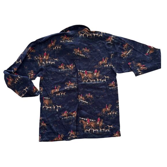 Vintage Ralph Lauren Polo Fox Hunt Print Shirt S - Picture 3 of 5